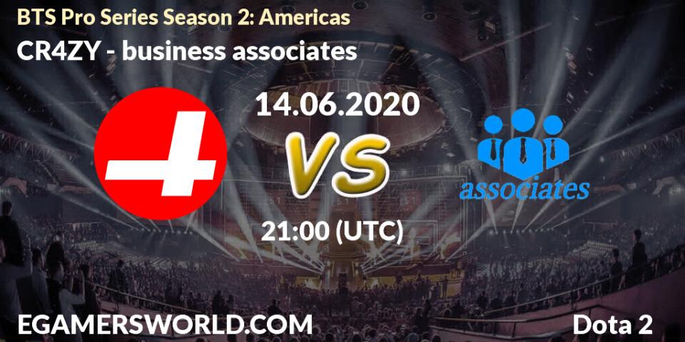Prognose für das Spiel CR4ZY VS business associates. 14.06.2020 at 21:56. Dota 2 - BTS Pro Series Season 2: Americas