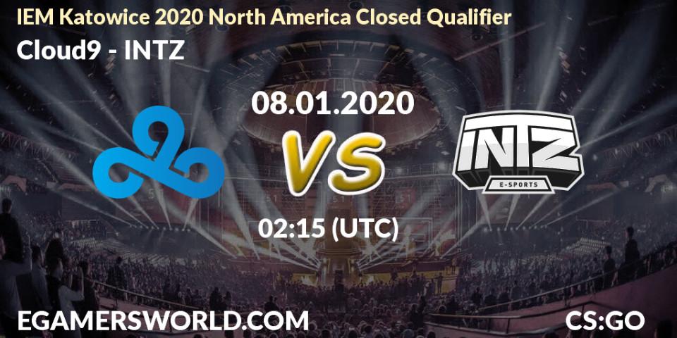 Prognose für das Spiel Cloud9 VS INTZ. 08.01.20. CS2 (CS:GO) - IEM Katowice 2020 North America Closed Qualifier