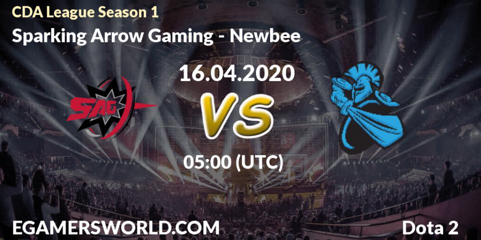 Prognose für das Spiel Sparking Arrow Gaming VS Newbee. 16.04.20. Dota 2 - CDA League Season 1