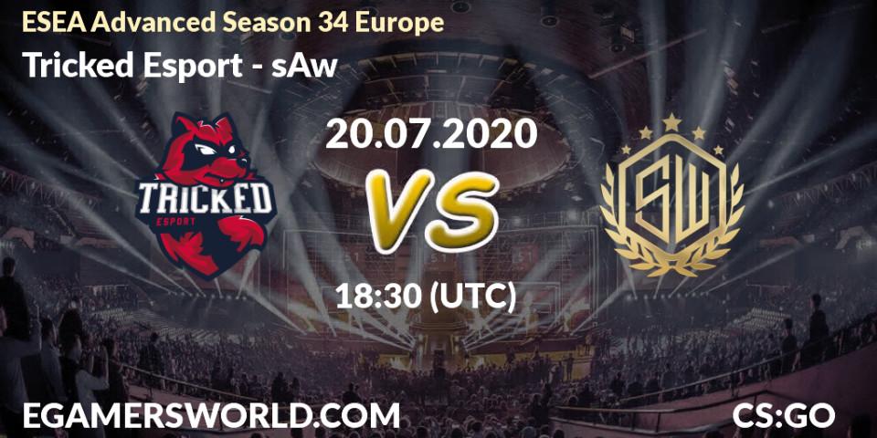 Prognose für das Spiel Tricked Esport VS sAw. 20.07.2020 at 16:00. Counter-Strike (CS2) - ESEA Advanced Season 34 Europe
