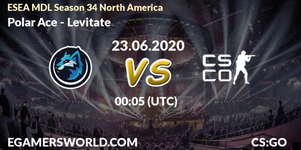 Prognose für das Spiel Polar Ace VS Levitate. 23.06.20. CS2 (CS:GO) - ESEA MDL Season 34 North America