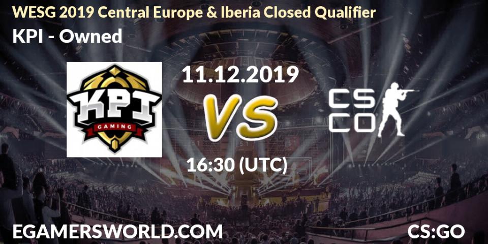 Prognose für das Spiel KPI VS Owned. 11.12.19. CS2 (CS:GO) - WESG 2019 Central Europe & Iberia Closed Qualifier