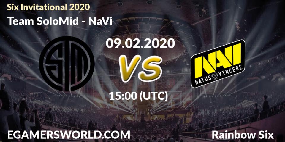 Prognose für das Spiel Team SoloMid VS NaVi. 09.02.20. Rainbow Six - Six Invitational 2020