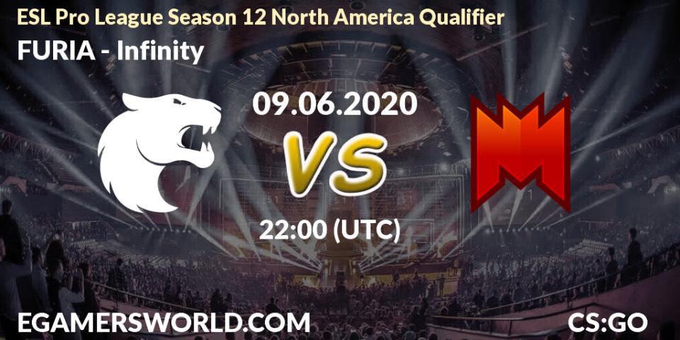 Prognose für das Spiel FURIA VS Infinity. 09.06.2020 at 22:00. Counter-Strike (CS2) - ESL Pro League Season 12 North American Qualifier