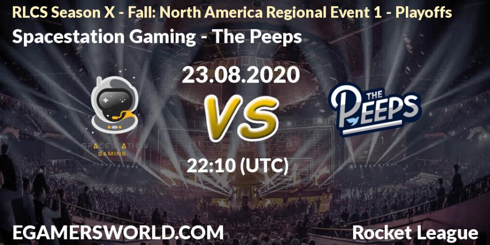 Prognose für das Spiel Spacestation Gaming VS The Peeps. 23.08.20. Rocket League - RLCS Season X - Fall: North America Regional Event 1 - Playoffs