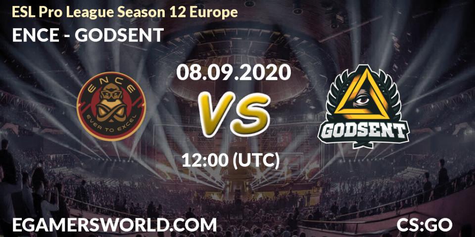Prognose für das Spiel ENCE VS GODSENT. 08.09.2020 at 12:00. Counter-Strike (CS2) - ESL Pro League Season 12 Europe