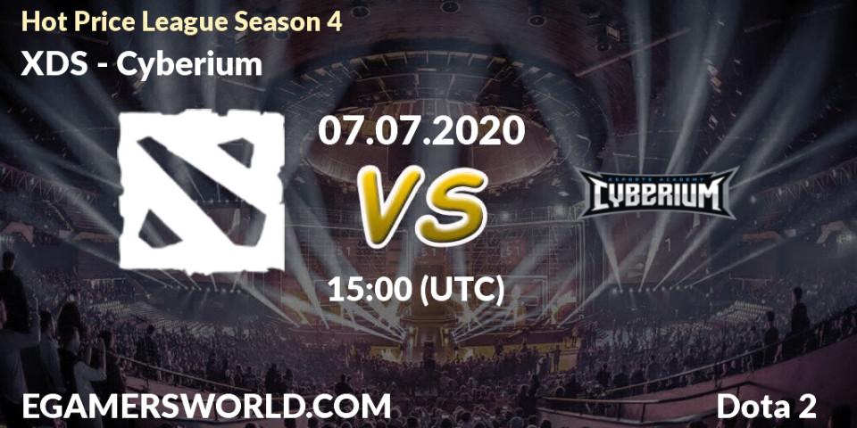 Prognose für das Spiel XDS VS Cyberium. 07.07.20. Dota 2 - Hot Price League Season 4