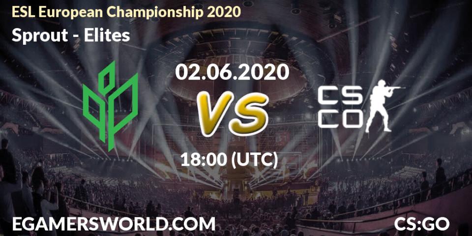 Prognose für das Spiel Sprout VS Elites. 02.06.20. CS2 (CS:GO) - ESL European Championship 2020
