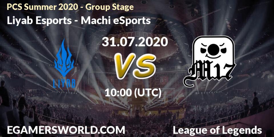 Prognose für das Spiel Liyab Esports VS Machi eSports. 31.07.2020 at 10:00. LoL - PCS Summer 2020 - Group Stage