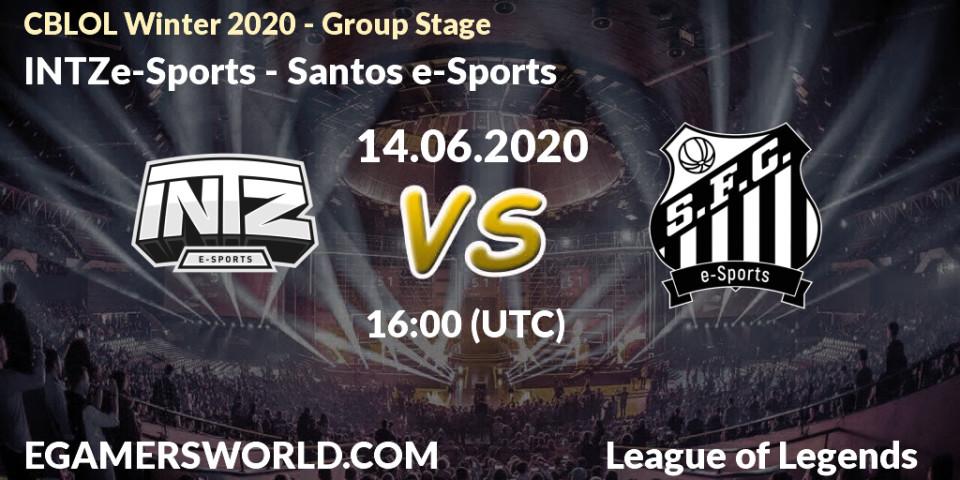 Prognose für das Spiel INTZ e-Sports VS Santos e-Sports. 14.06.2020 at 16:00. LoL - CBLOL Winter 2020 - Group Stage