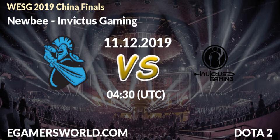 Prognose für das Spiel Newbee VS Invictus Gaming. 11.12.19. Dota 2 - WESG 2019 China Finals