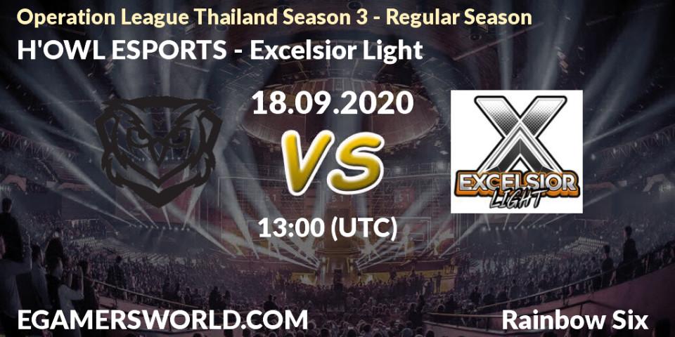 Prognose für das Spiel H'OWL ESPORTS VS Excelsior Light. 18.09.2020 at 13:00. Rainbow Six - Operation League Thailand Season 3 - Regular Season