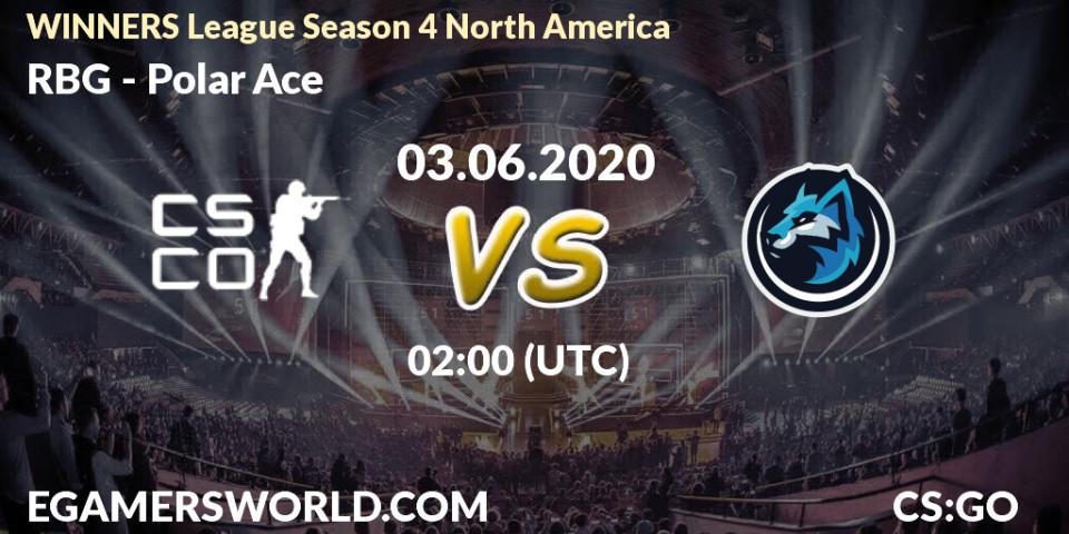 Prognose für das Spiel RBG VS Polar Ace. 03.06.20. CS2 (CS:GO) - WINNERS League Season 4 North America