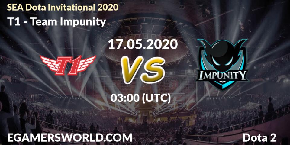 Prognose für das Spiel T1 VS Team Impunity. 17.05.2020 at 03:11. Dota 2 - SEA Dota Invitational 2020