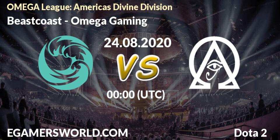 Prognose für das Spiel Beastcoast VS Omega Gaming. 23.08.2020 at 23:04. Dota 2 - OMEGA League: Americas Divine Division