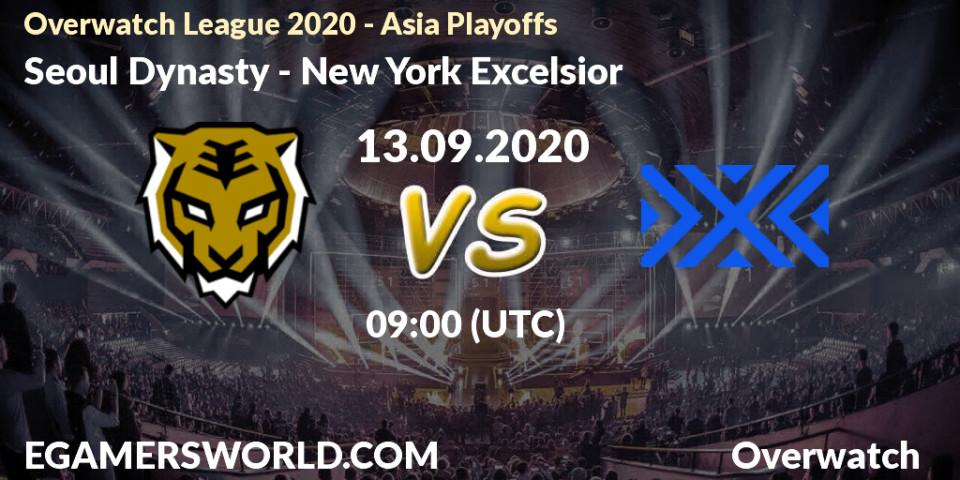 Prognose für das Spiel Seoul Dynasty VS New York Excelsior. 13.09.2020 at 09:05. Overwatch - Overwatch League 2020 - Asia Playoffs