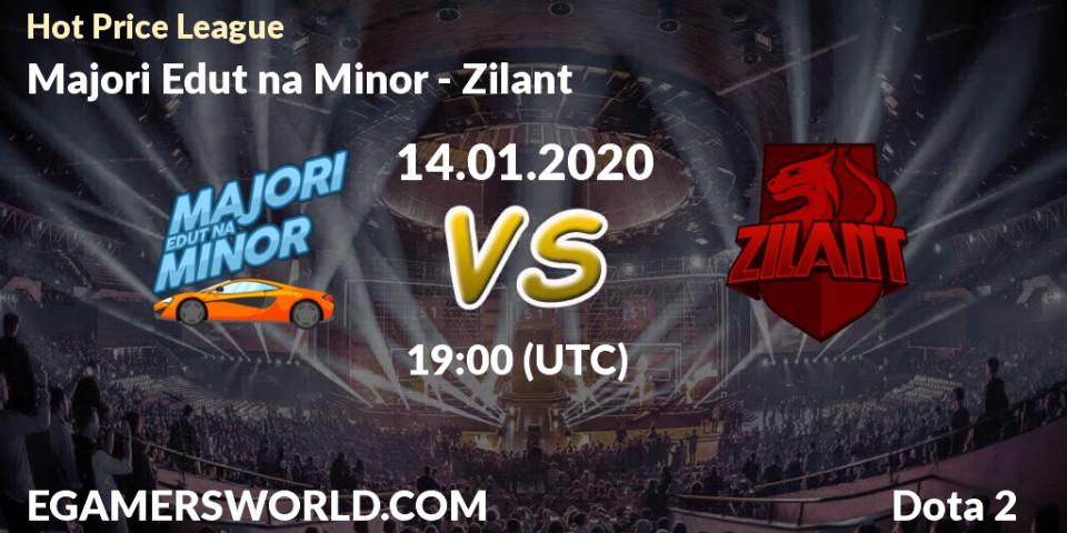 Prognose für das Spiel Majori Edut na Minor VS Zilant. 14.01.20. Dota 2 - Hot Price League