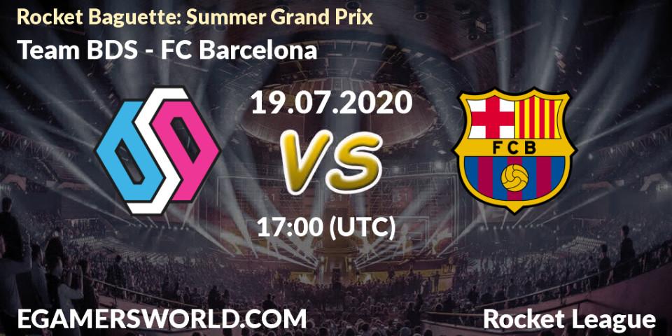 Prognose für das Spiel Team BDS VS FC Barcelona. 19.07.20. Rocket League - Rocket Baguette: Summer Grand Prix