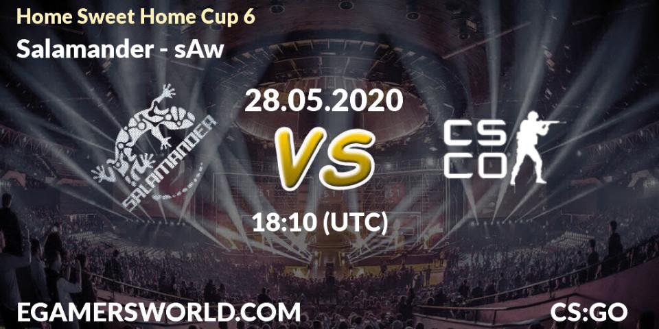 Prognose für das Spiel Salamander VS sAw. 28.05.20. CS2 (CS:GO) - #Home Sweet Home Cup 6
