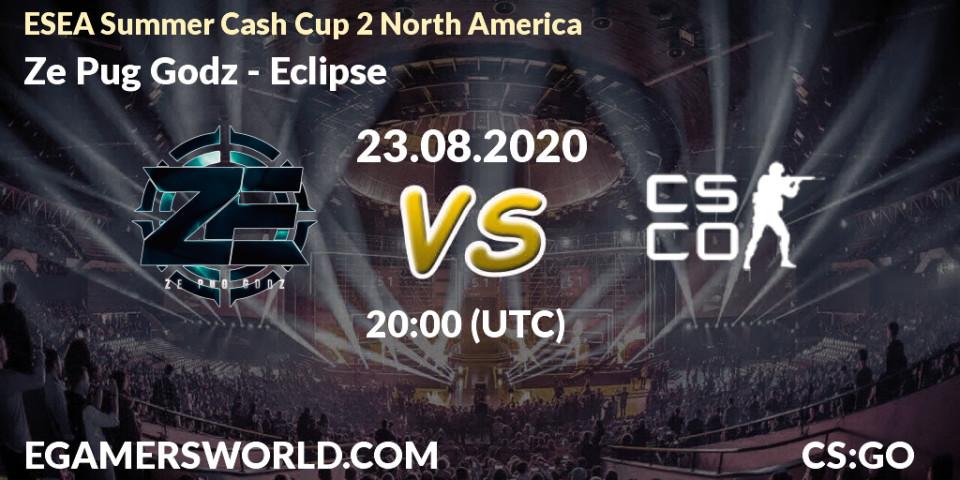 Prognose für das Spiel Ze Pug Godz VS Eclipse. 23.08.20. CS2 (CS:GO) - ESEA Summer Cash Cup 2 North America