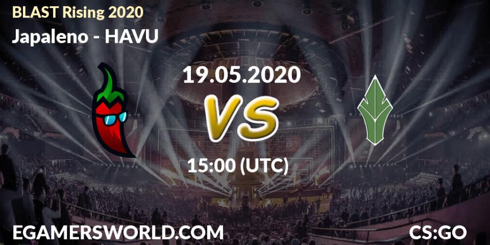 Prognose für das Spiel Japaleno VS HAVU. 19.05.20. CS2 (CS:GO) - BLAST Rising 2020