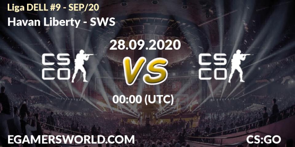 Prognose für das Spiel Havan Liberty VS SWS. 28.09.2020 at 00:00. Counter-Strike (CS2) - Liga DELL #9 - SEP/20