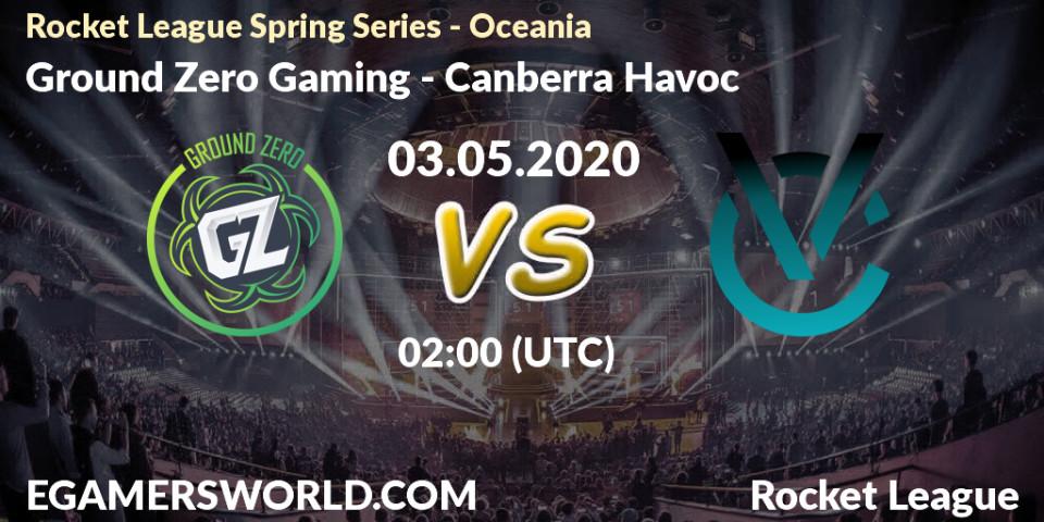 Prognose für das Spiel Ground Zero Gaming VS Canberra Havoc. 03.05.2020 at 02:00. Rocket League - Rocket League Spring Series - Oceania