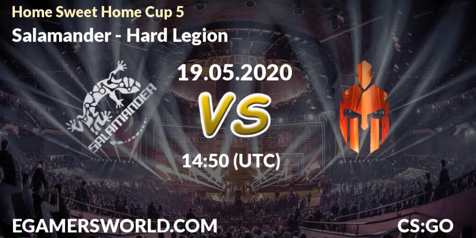 Prognose für das Spiel Salamander VS Hard Legion. 19.05.20. CS2 (CS:GO) - #Home Sweet Home Cup 5