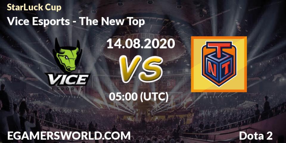 Prognose für das Spiel Vice Esports VS The New Top. 14.08.20. Dota 2 - StarLuck Cup