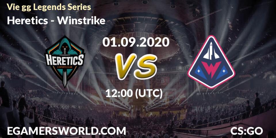 Prognose für das Spiel Heretics VS Winstrike. 01.09.2020 at 12:00. Counter-Strike (CS2) - Vie gg Legends Series