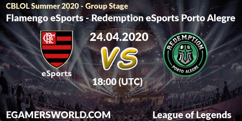 Prognose für das Spiel Flamengo eSports VS Redemption eSports Porto Alegre. 24.04.20. LoL - CBLOL Summer 2020 - Group Stage