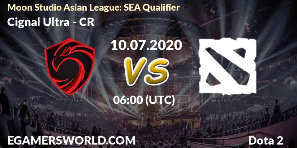 Prognose für das Spiel Cignal Ultra VS CR. 10.07.2020 at 06:11. Dota 2 - Moon Studio Asian League: SEA Qualifier