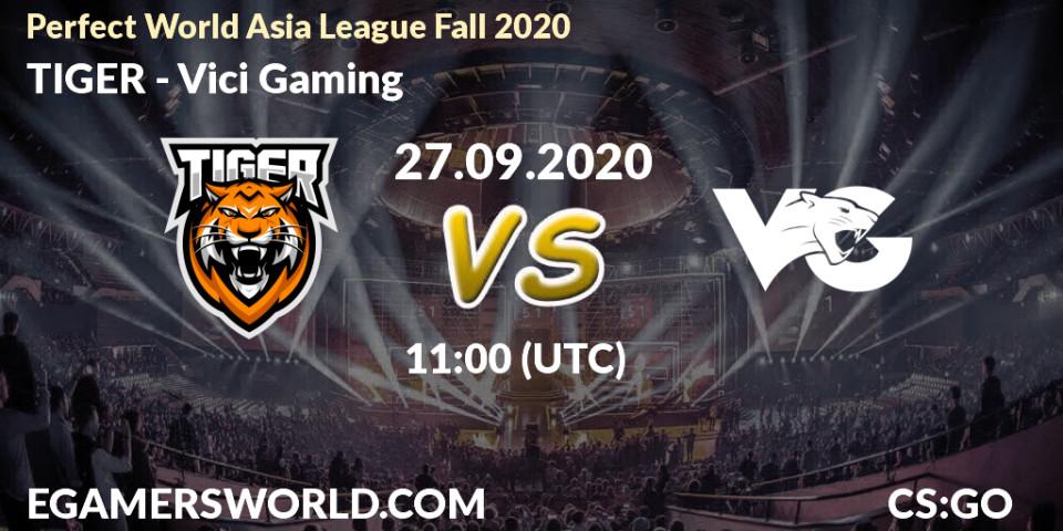 Prognose für das Spiel TIGER VS Vici Gaming. 27.09.2020 at 11:00. Counter-Strike (CS2) - Perfect World Asia League Fall 2020