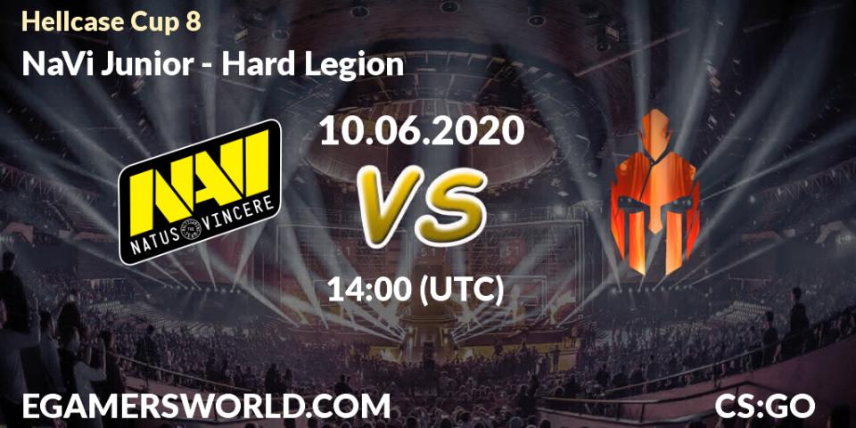 Prognose für das Spiel NaVi Junior VS Hard Legion. 10.06.2020 at 14:00. Counter-Strike (CS2) - Hellcase Cup 8