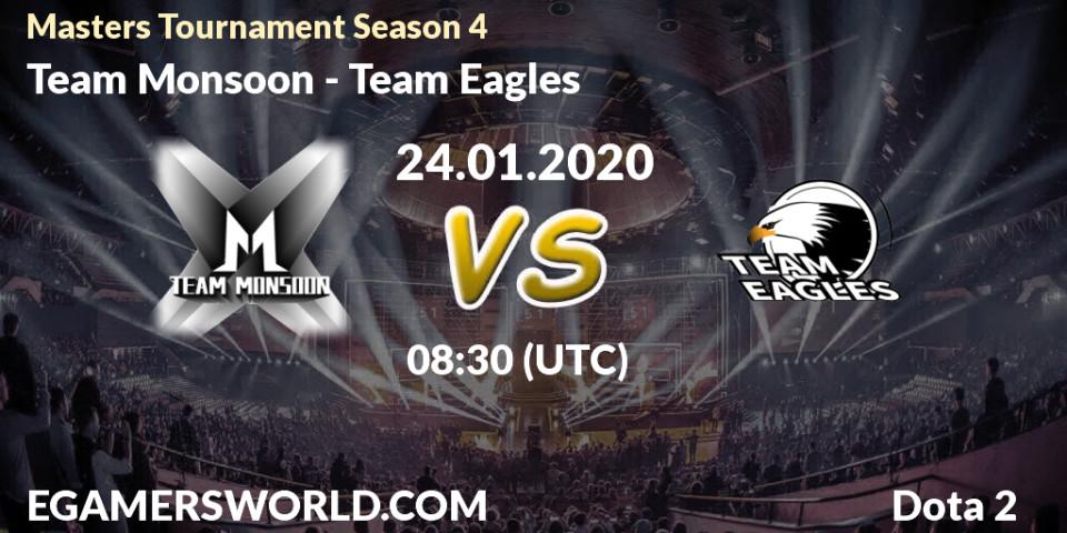 Prognose für das Spiel Team Monsoon VS Team Eagles. 28.01.2020 at 08:22. Dota 2 - Masters Tournament Season 4