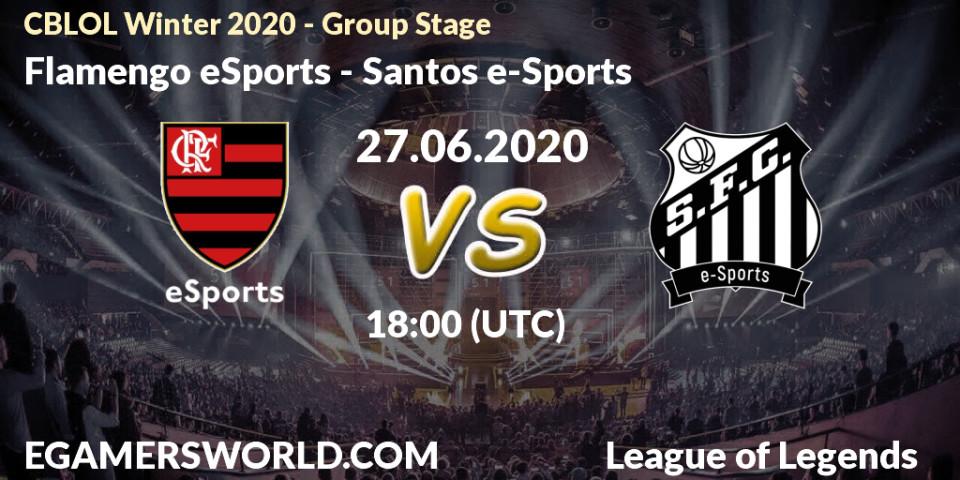 Prognose für das Spiel Flamengo eSports VS Santos e-Sports. 27.06.2020 at 18:15. LoL - CBLOL Winter 2020 - Group Stage