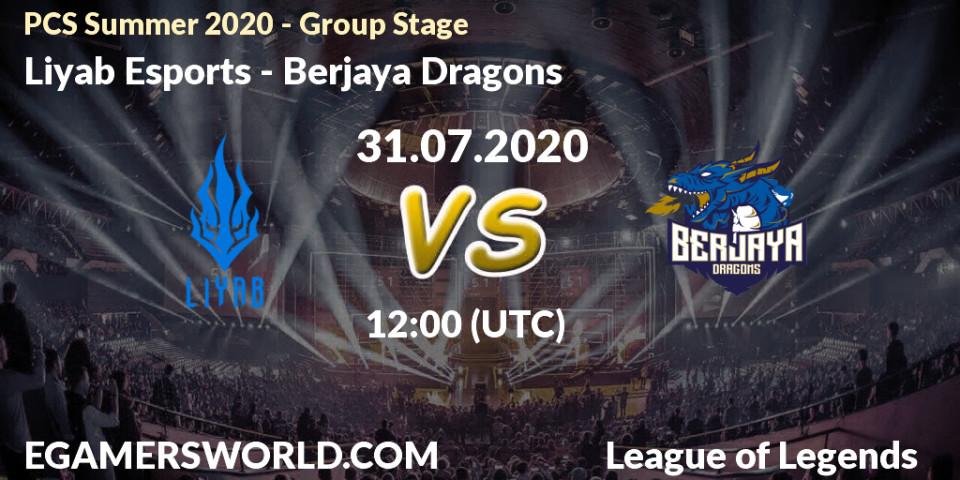 Prognose für das Spiel Liyab Esports VS Berjaya Dragons. 31.07.2020 at 12:00. LoL - PCS Summer 2020 - Group Stage