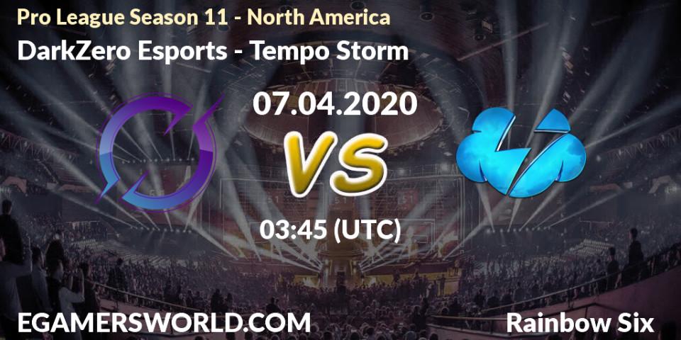Prognose für das Spiel DarkZero Esports VS Tempo Storm. 07.04.20. Rainbow Six - Pro League Season 11 - North America