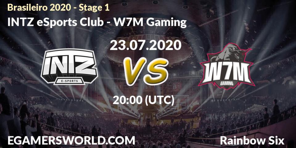 Prognose für das Spiel INTZ eSports Club VS W7M Gaming. 23.07.20. Rainbow Six - Brasileirão 2020 - Stage 1