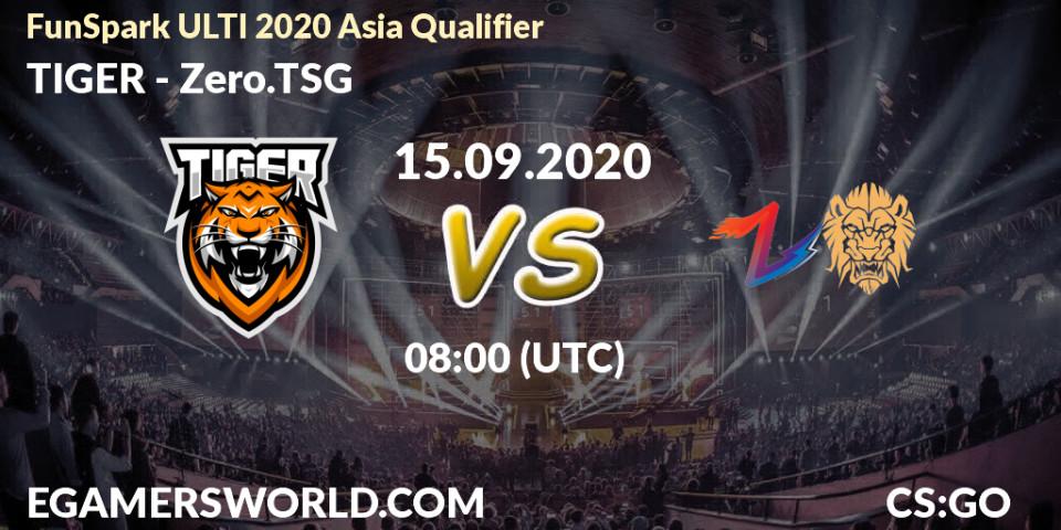 Prognose für das Spiel TIGER VS Zero.TSG. 15.09.2020 at 08:00. Counter-Strike (CS2) - FunSpark ULTI 2020 Asia Qualifier