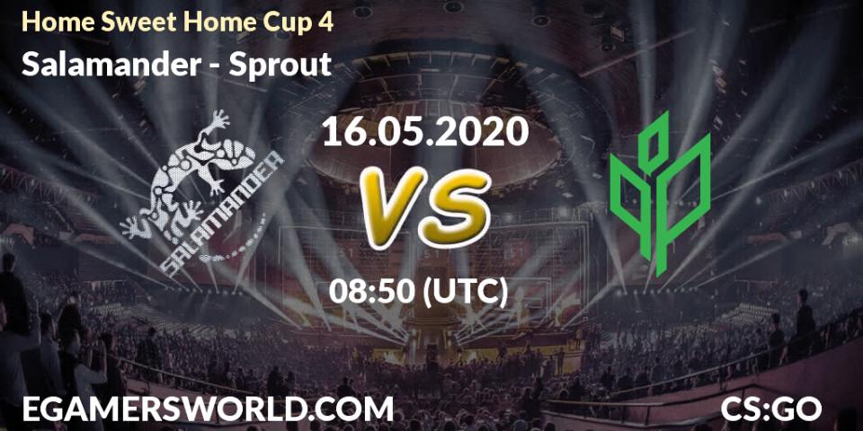 Prognose für das Spiel Salamander VS Sprout. 16.05.20. CS2 (CS:GO) - #Home Sweet Home Cup 4