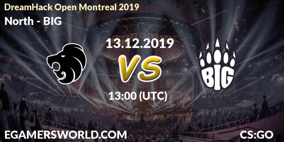 Prognose für das Spiel North VS BIG. 13.12.19. CS2 (CS:GO) - DreamHack Open Sevilla 2019