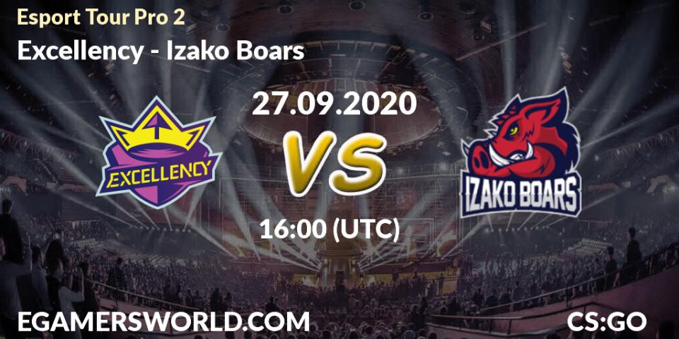 Prognose für das Spiel Excellency VS Izako Boars. 27.09.2020 at 16:05. Counter-Strike (CS2) - Esport Tour Pro 2