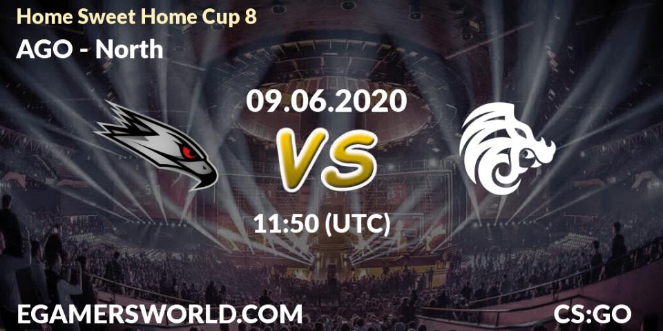 Prognose für das Spiel AGO VS North. 09.06.20. CS2 (CS:GO) - #Home Sweet Home Cup 8