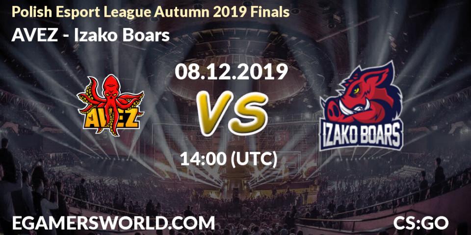 Prognose für das Spiel AVEZ VS Izako Boars. 08.12.19. CS2 (CS:GO) - Polish Esport League Autumn 2019 Finals