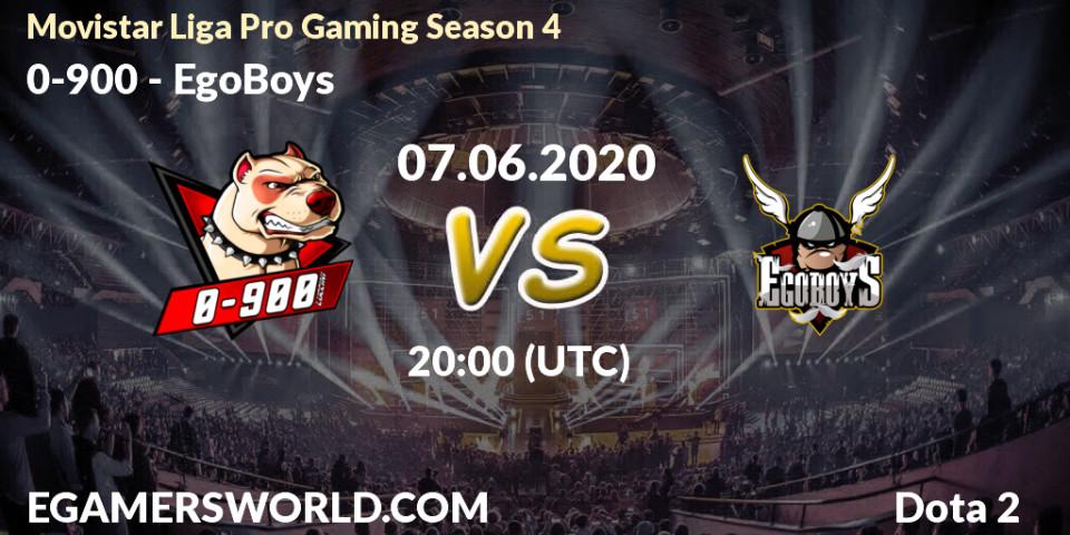 Prognose für das Spiel 0-900 VS EgoBoys. 07.06.2020 at 20:12. Dota 2 - Movistar Liga Pro Gaming Season 4