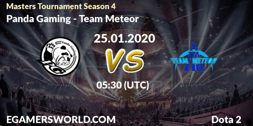 Prognose für das Spiel Panda Gaming VS Team Meteor. 29.01.20. Dota 2 - Masters Tournament Season 4