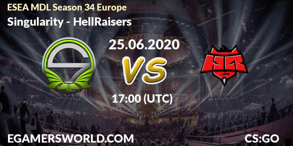 Prognose für das Spiel Singularity VS HellRaisers. 25.06.2020 at 17:00. Counter-Strike (CS2) - ESEA MDL Season 34 Europe