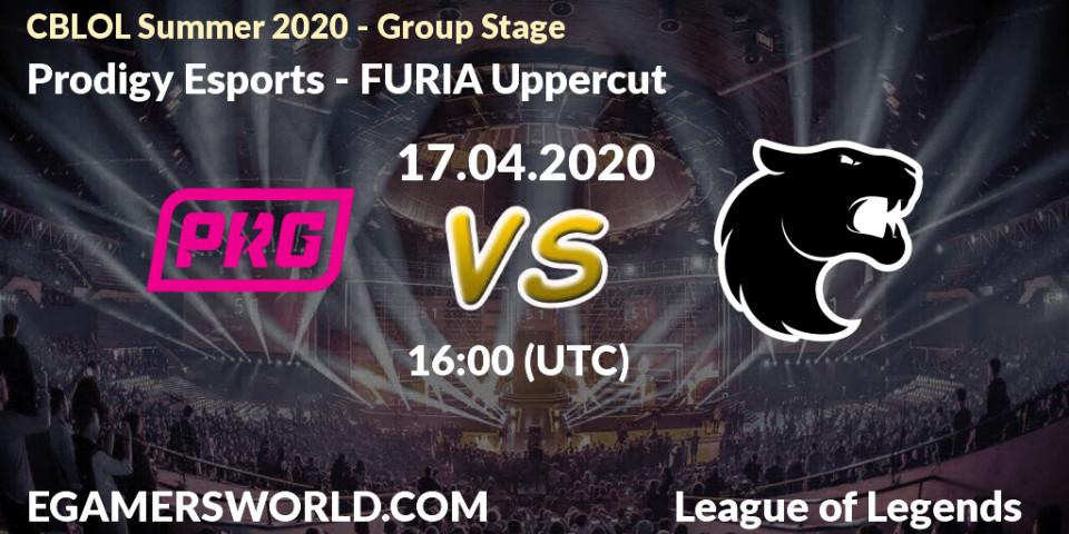 Prognose für das Spiel Prodigy Esports VS FURIA Uppercut. 17.04.20. LoL - CBLOL Summer 2020 - Group Stage