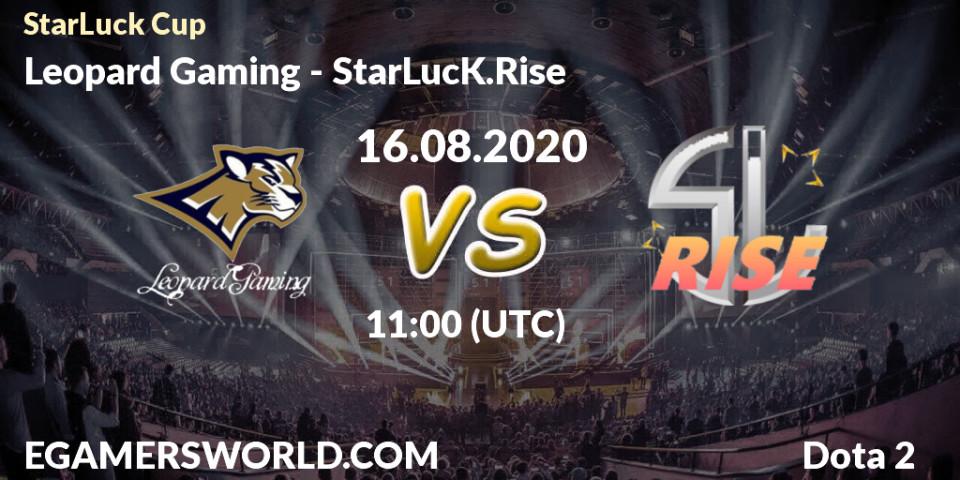 Prognose für das Spiel Leopard Gaming VS StarLucK.Rise. 16.08.20. Dota 2 - StarLuck Cup